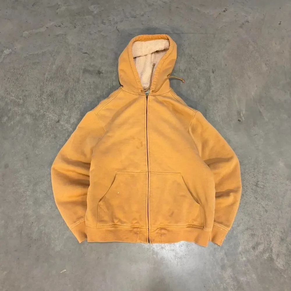 y2k vintage earthtone heavyweight zip up jacket